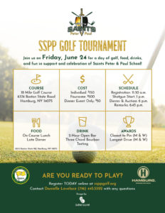 SS Peter & Paul golf tournament poster