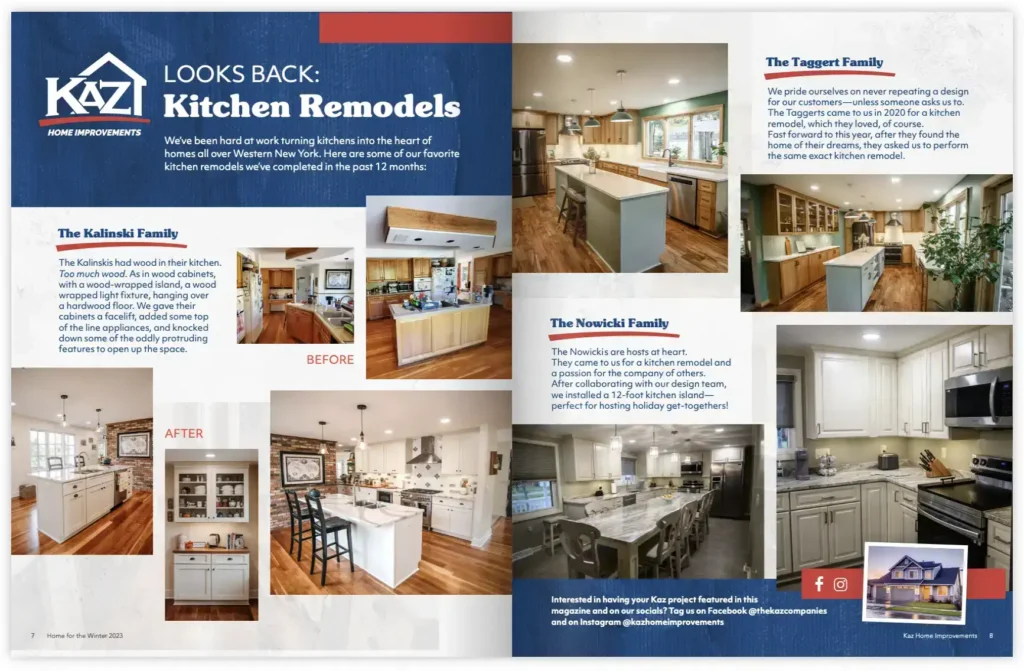 KAZ magazine - before and after: kitchen remodeling favorites