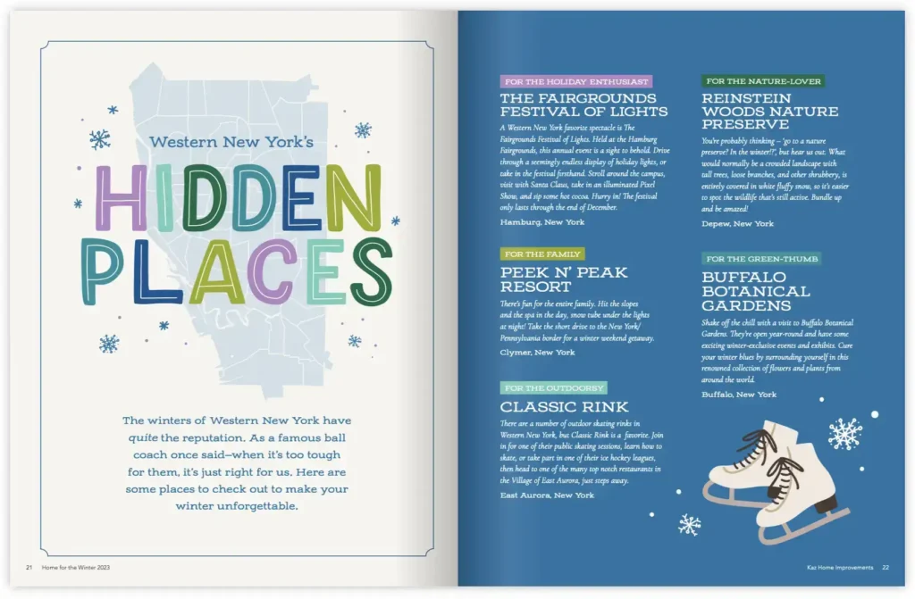 WNY's Hidden Places article spread